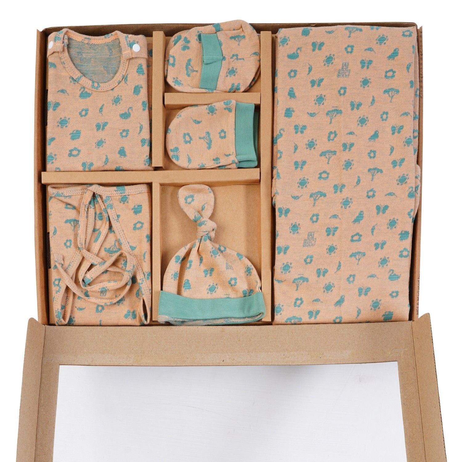 Li'l Natura Origami Gift Set (Shell Button) – Marigold Orange & Eclipta Green