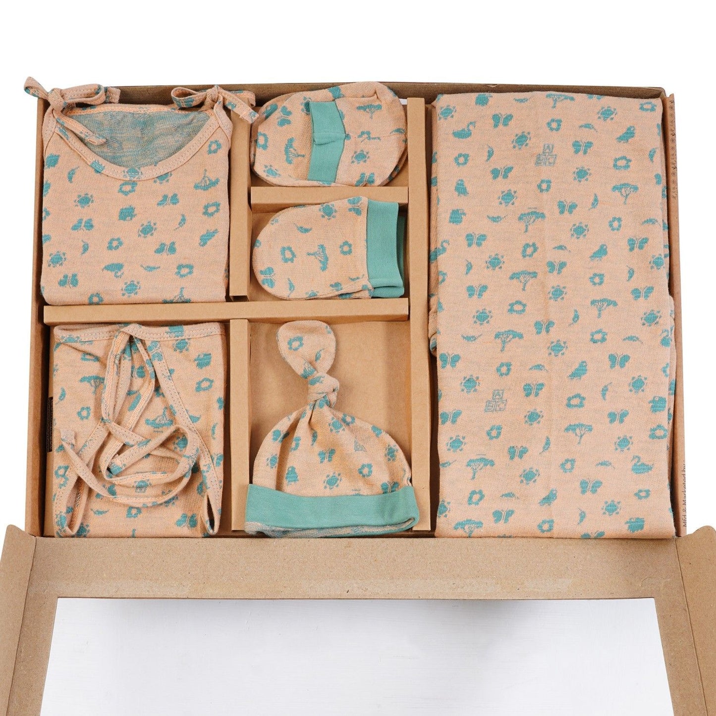ORIGAMI - GIFT SET (SHL. LACE) - MARIGOLD ORANGE + ECLIPTA GREEN | LITTLE NATURA