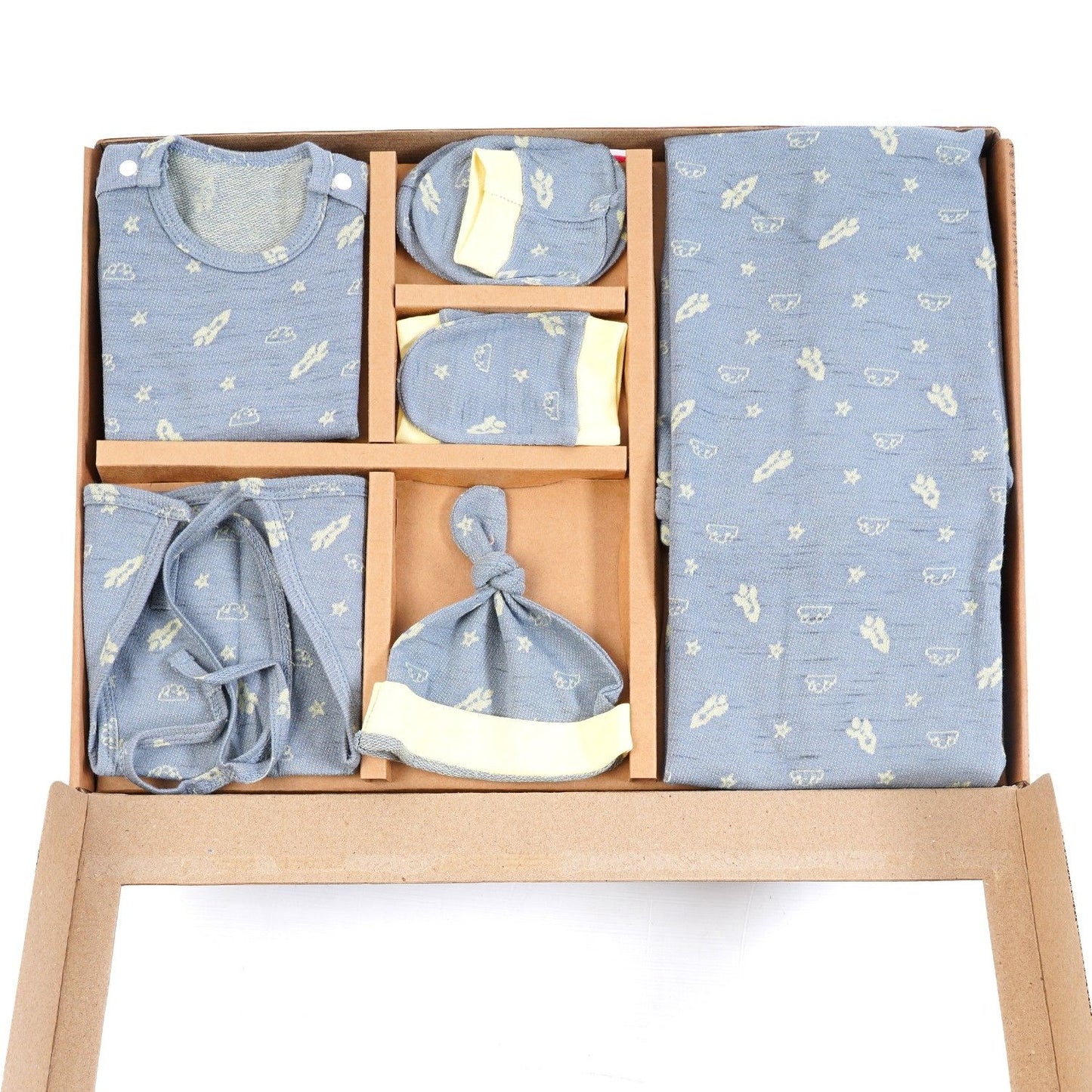 ORIGAMI - GIFT SET (SHL. BUTTON) -CHARCOAL GREY + TECOMA YELLOW