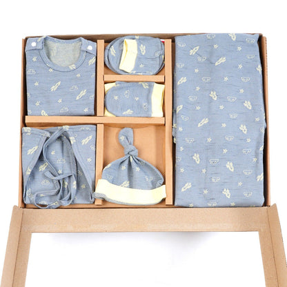 ORIGAMI - GIFT SET (SHL. BUTTON) -CHARCOAL GREY + TECOMA YELLOW