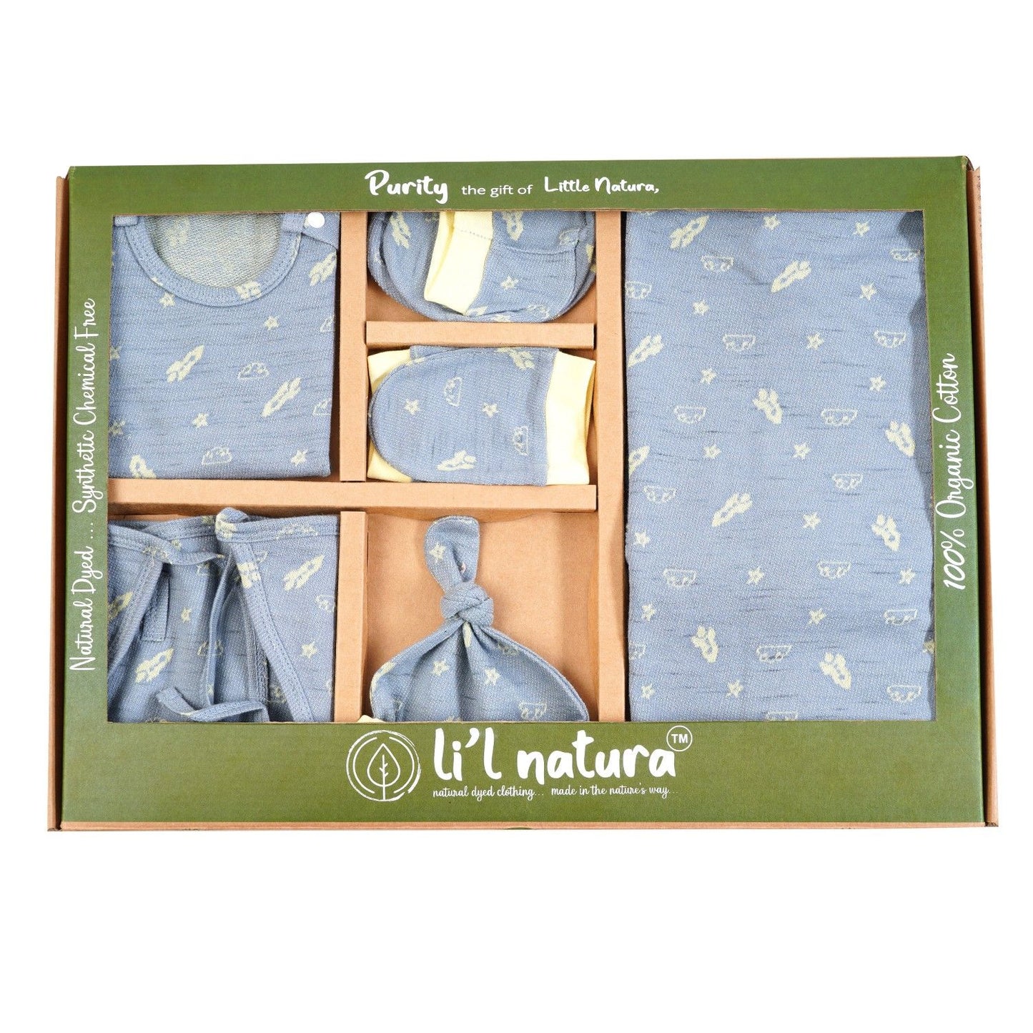 ORIGAMI - GIFT SET (SHL. BUTTON) -CHARCOAL GREY + TECOMA YELLOW