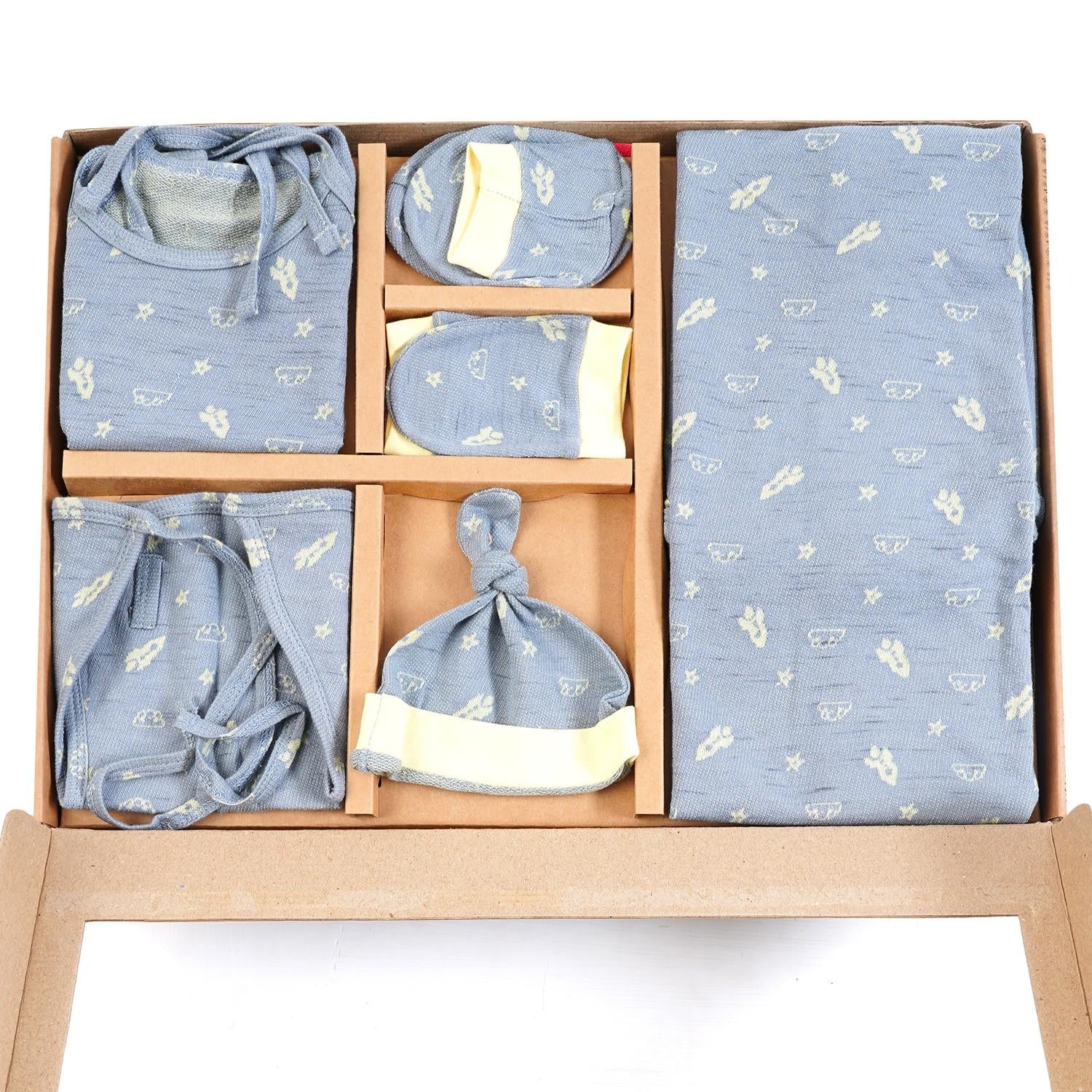 Li'l Natura Origami Gift Set (Shell Lace) – Charcoal Grey & Tecoma Yellow