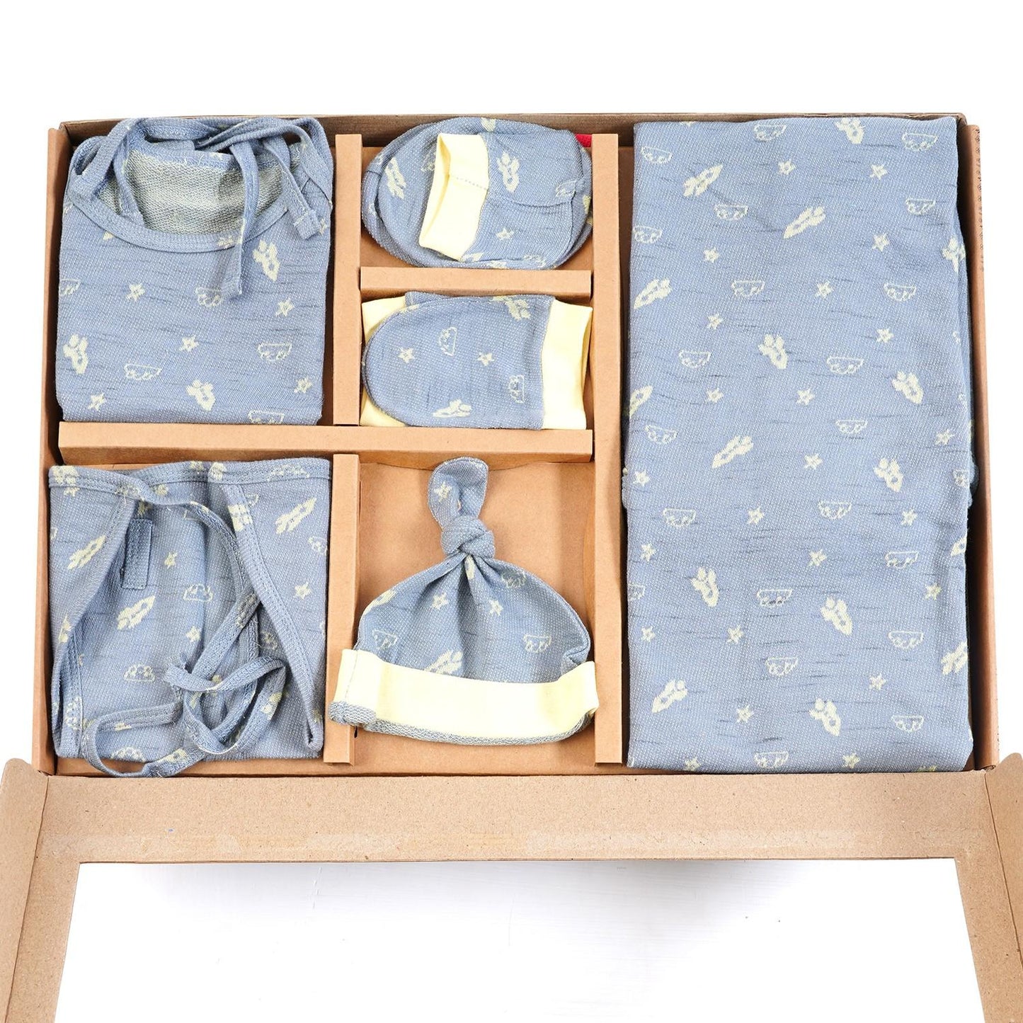 ORIGAMI - GIFT SET (SHL. LACE) - CHARCOAL GREY + TECOMA YELLOW | LITTLE NATURA
