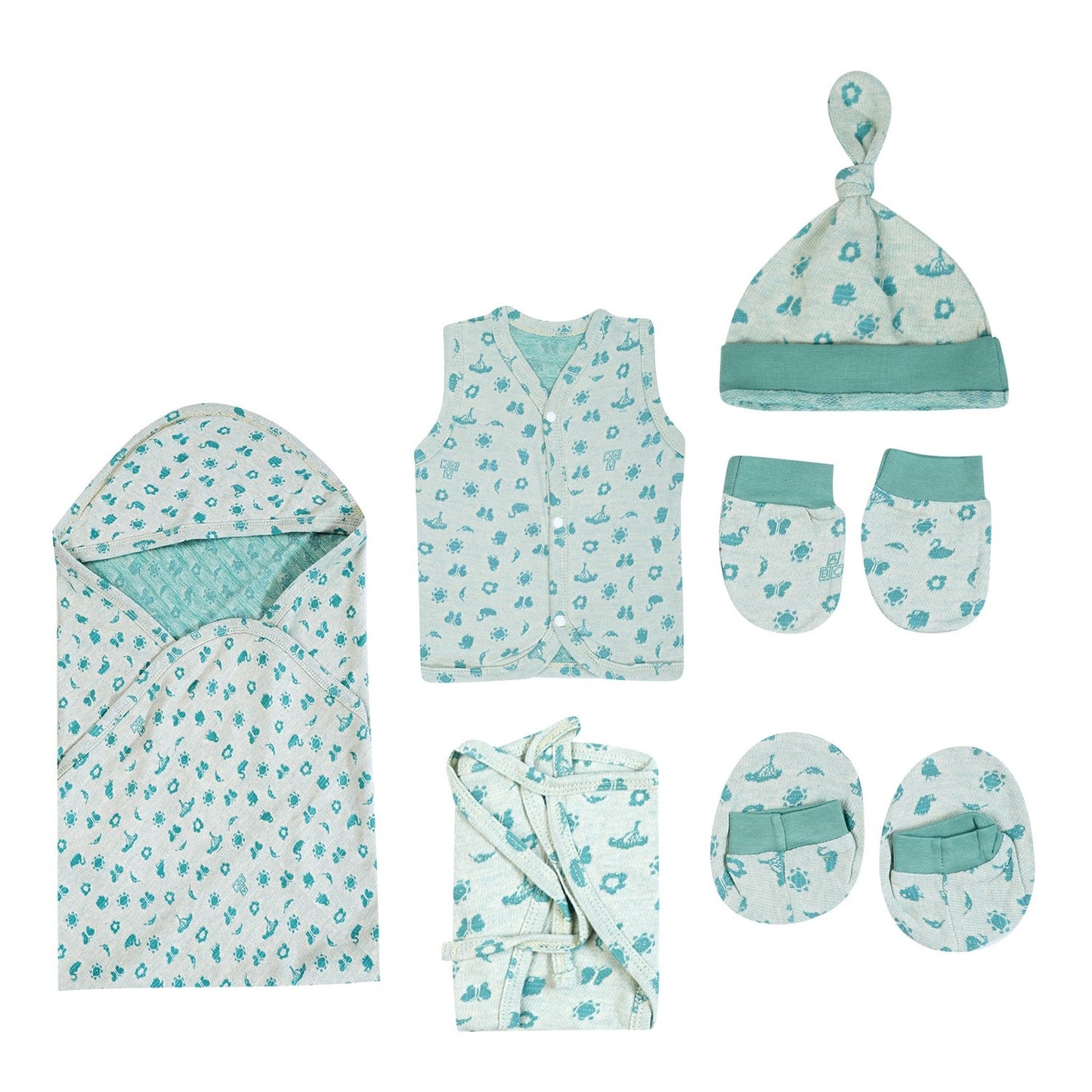 ORIGAMI - GIFT SET (FRONT OPEN) - TECOMA YELLOW + ECLIPTA GREEN | LITTLE NATURA