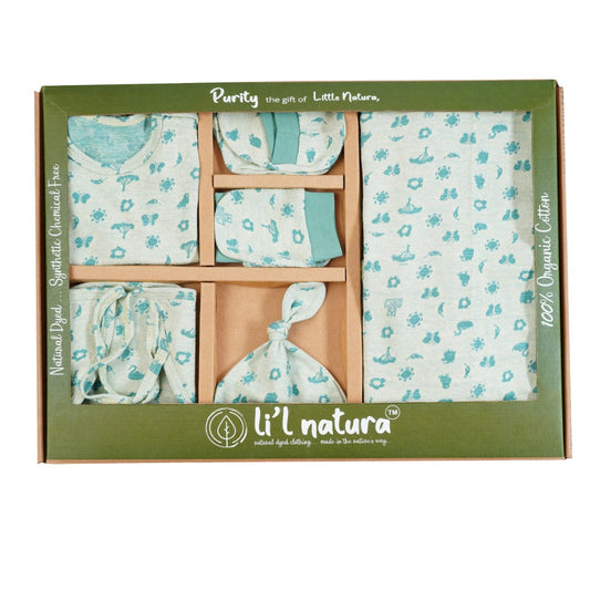 ORIGAMI - GIFT SET (SHL. BUTTON) - TECOMA YELLOW + ECLIPTA GREEN