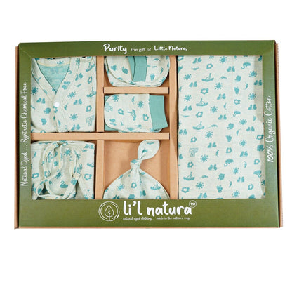 ORIGAMI - GIFT SET (FRONT OPEN) - TECOMA YELLOW + ECLIPTA GREEN | LITTLE NATURA