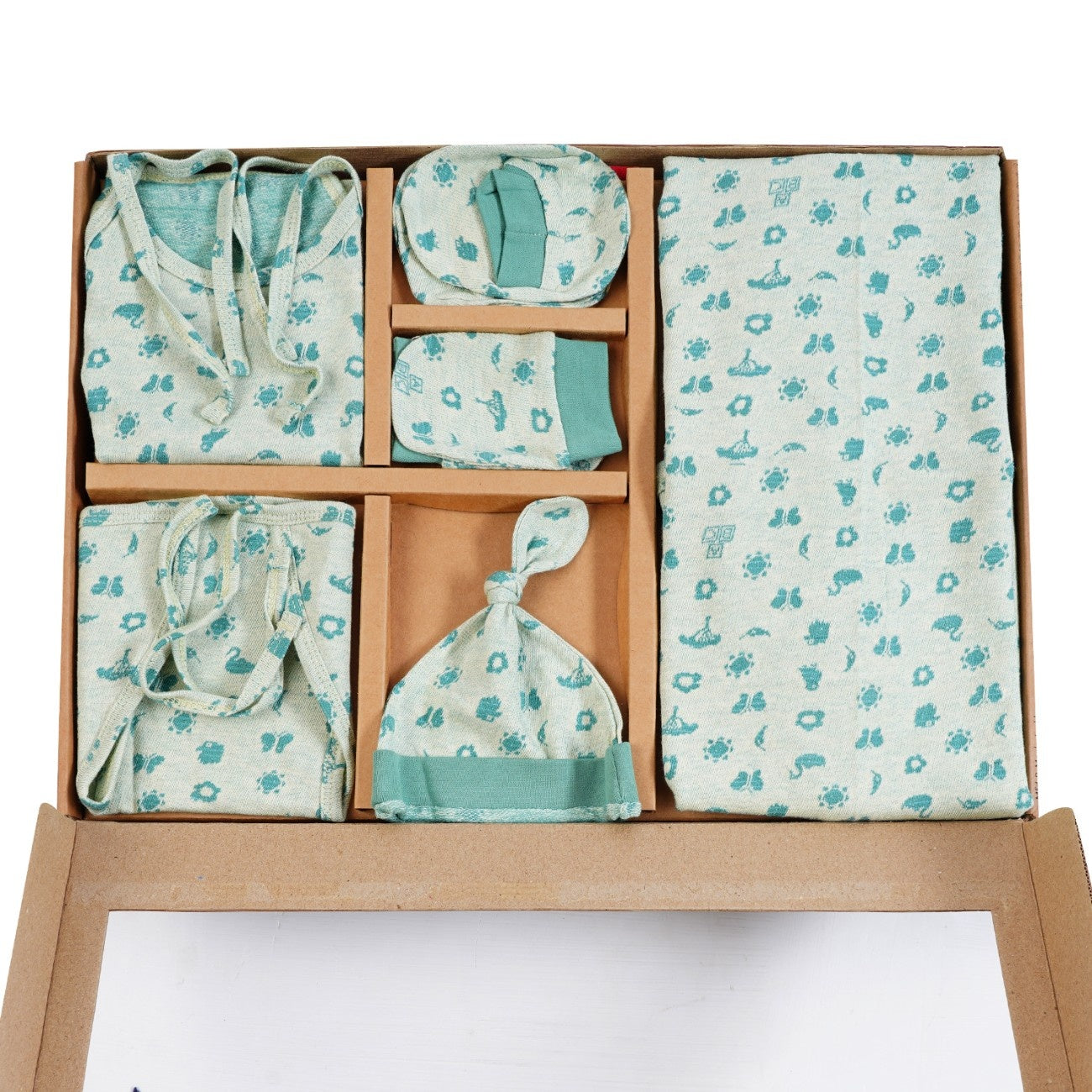 ORIGAMI - GIFT SET (SHL. LACE) -TECOMA YELLOW + ECLIPTA GREEN | LITTLE NATURA