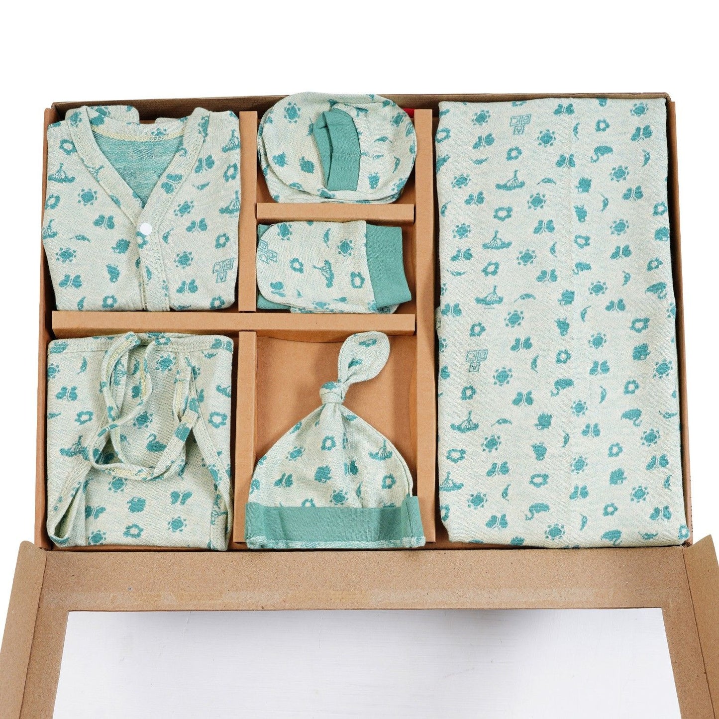 ORIGAMI - GIFT SET (FRONT OPEN) - TECOMA YELLOW + ECLIPTA GREEN | LITTLE NATURA
