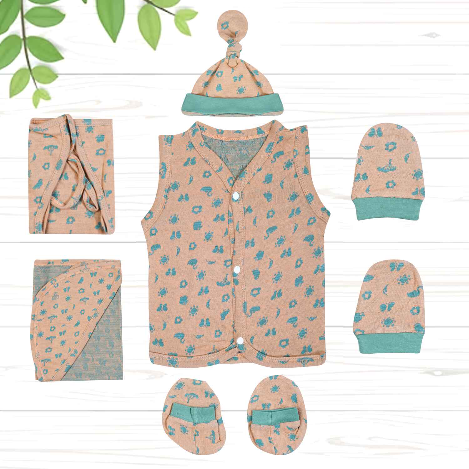 Li'l Natura Origami Gift Set – Front Open (Orange & Green)