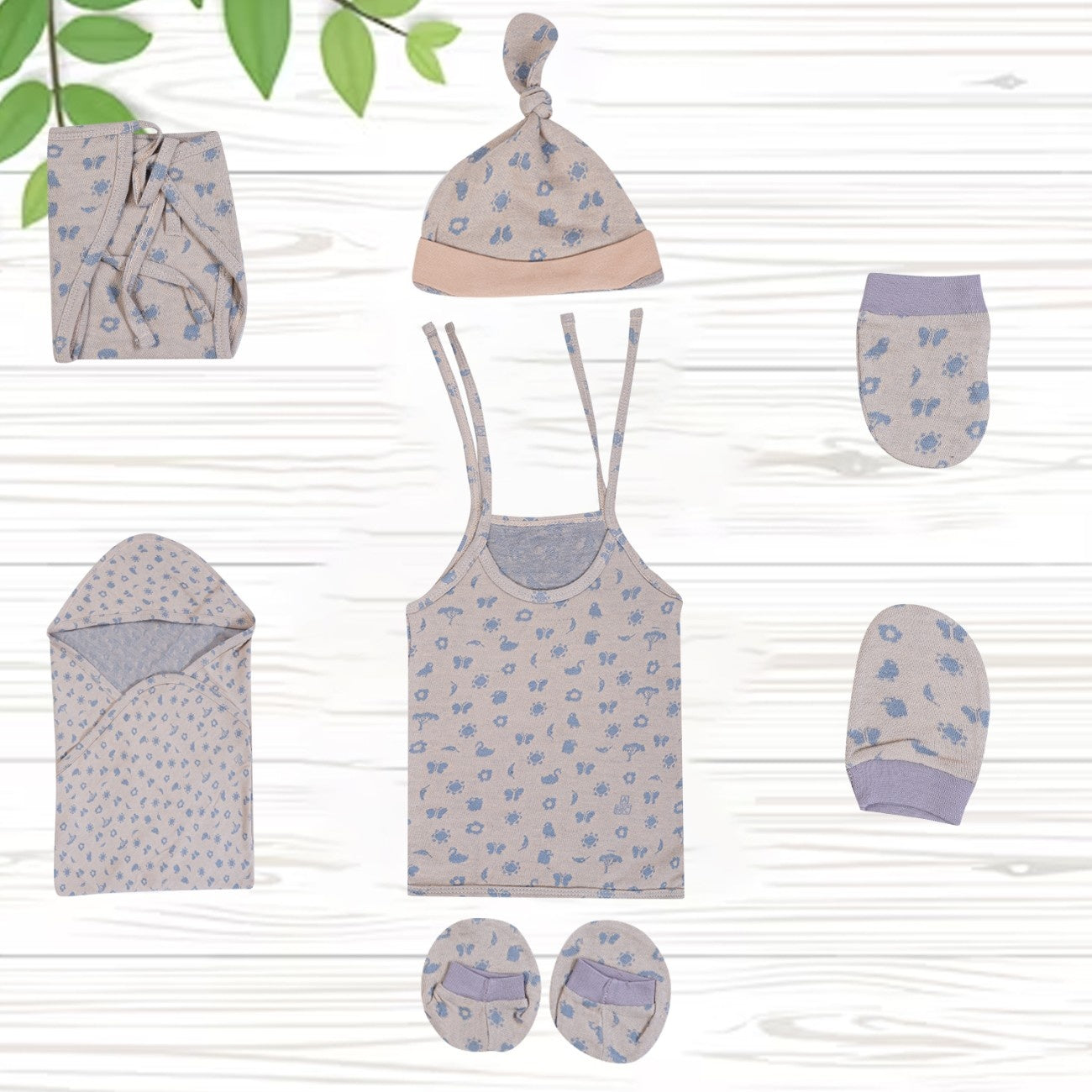ORIGAMI - GIFT SET (SHL. LACE) - LILY PINK + CHARCOAL GREY | LITTLE NATURA