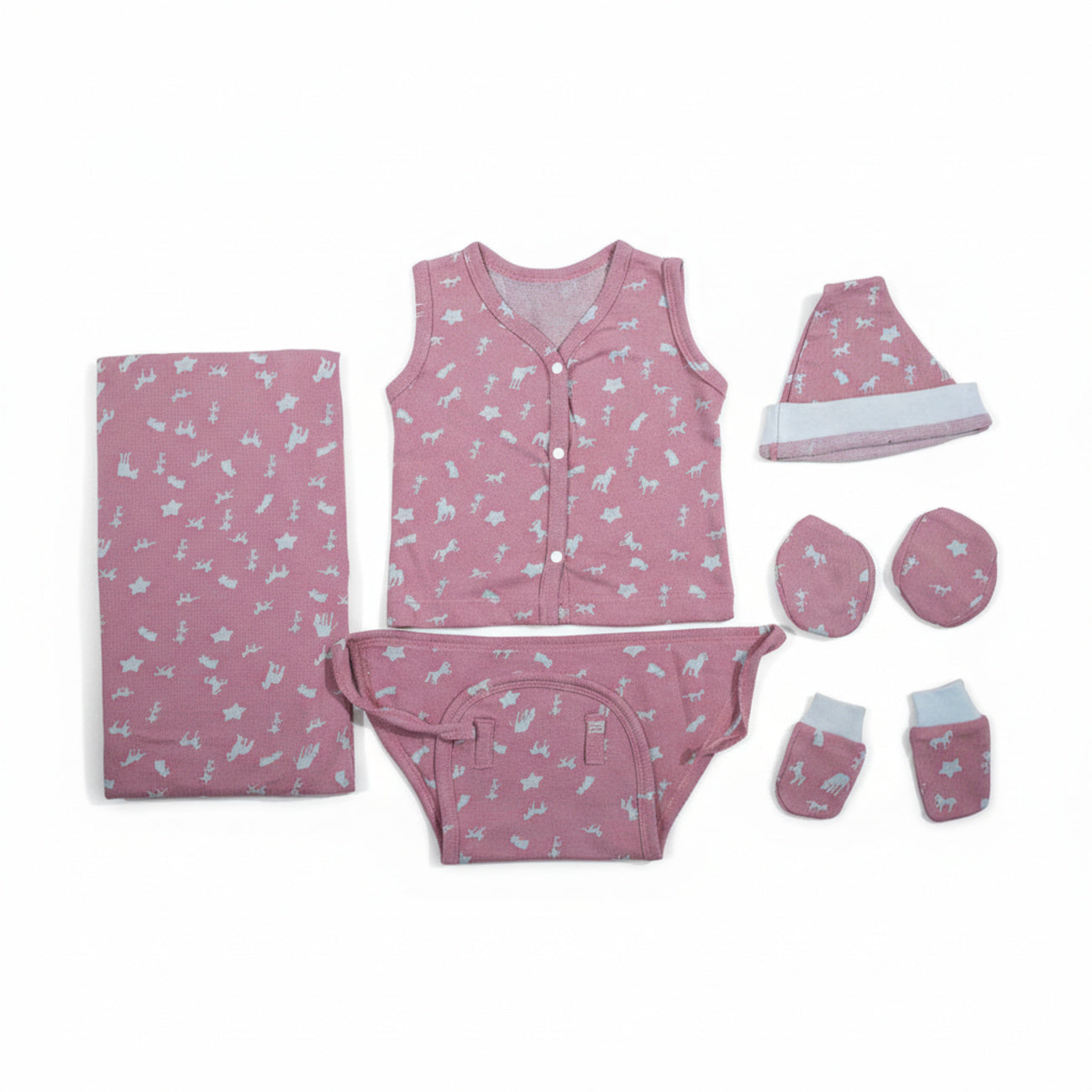 ORIGAMI - GIFT SET (FRONT OPEN) - BLUE + GREY - UNISEX - 0-3 M | LITTLE NATURA