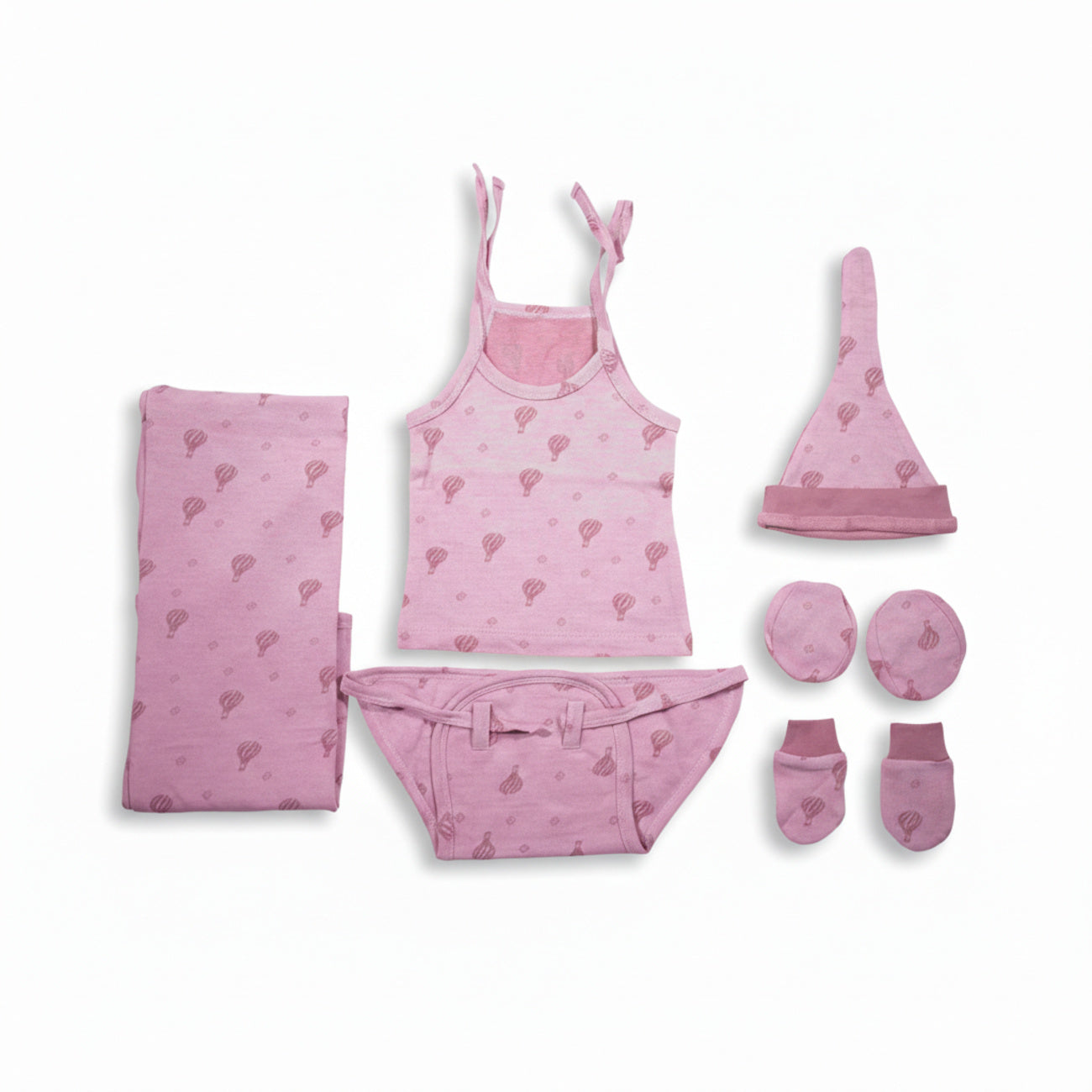 ORIGAMI - GIFT SET (SHL. LACE) - PINK + MAGENTA - UNISEX - 0-3 M | LITTLE NATURA