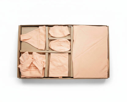 NATURE's 12 - GIFT SET (JUMPEE FRILLED) - MARIGOLD ORANGE - GIRL - 0-3 M | LITTLE NATURA