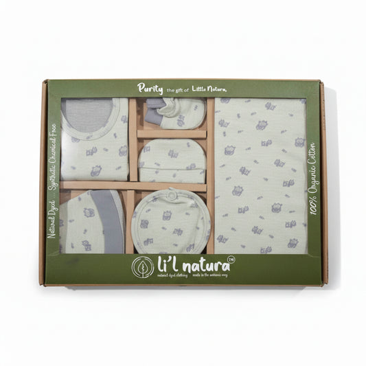 ORIGAMI - GIFT SET (SHL. LACE) - GREEN + LILAC - UNISEX - 0-3 M