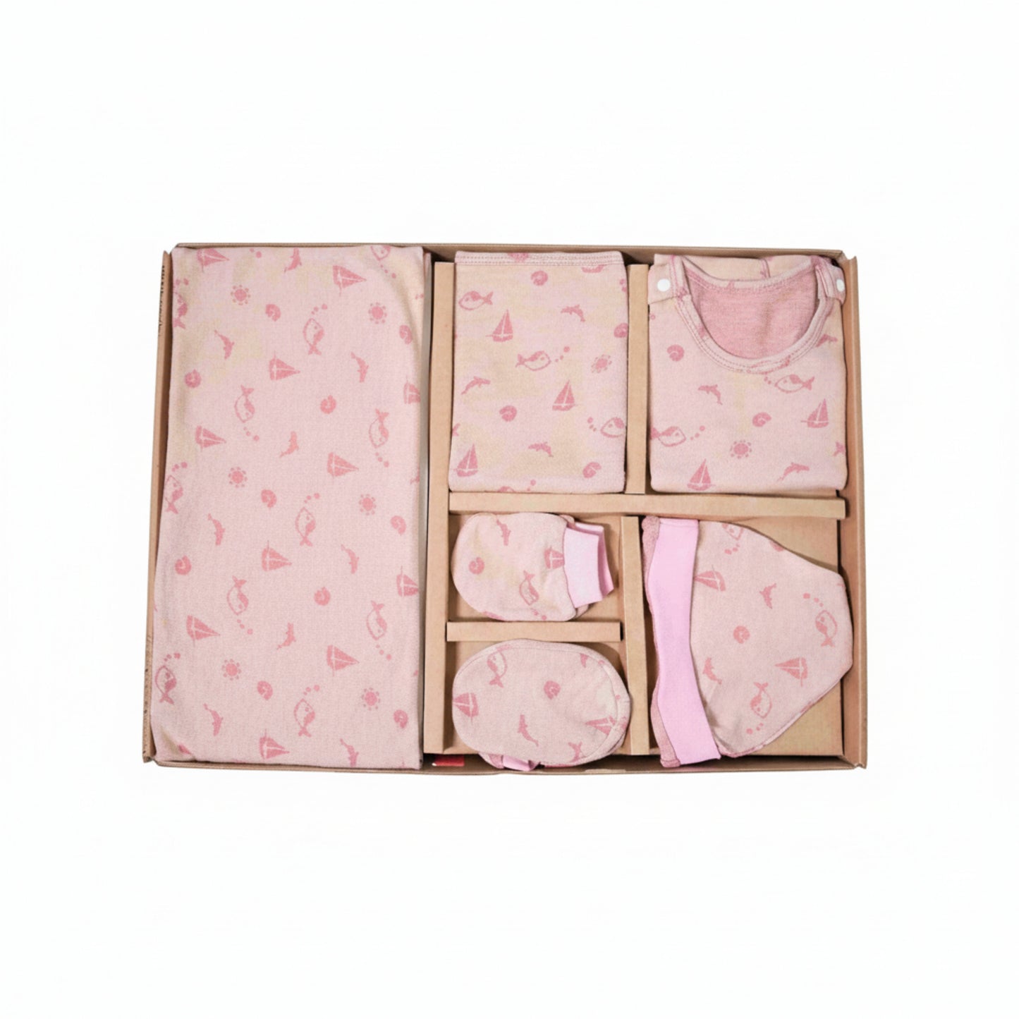 ORIGAMI - GIFT SET (SHL. BUTTON) - MAGENTA + LILAC - UNISEX - 0-3 M | LITTLE NATURA