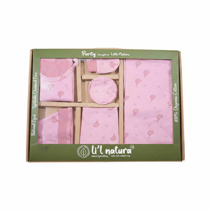 ORIGAMI - GIFT SET (SHL. LACE) - PINK + MAGENTA - UNISEX - 0-3 M | LITTLE NATURA