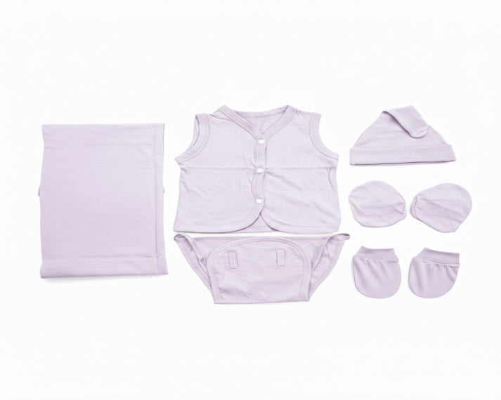 NATURE's 12 - GIFT SET (FRONT OPEN) - MUSA LILAC - UNISEX - 0-3 M | LITTLE NATURA