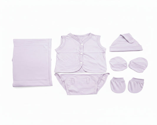 NATURE's 12 - GIFT SET (FRONT OPEN) - MUSA LILAC - UNISEX - 0-3 M | LITTLE NATURA