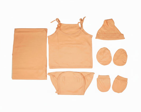 NATURE's 12 - GIFT SET (SHL. LACE) - MARIGOLD ORANGE - UNISEX - 0-3 M