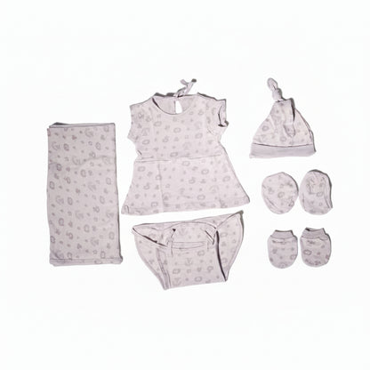 ORIGAMI - GIFT SET (BABY FROCK) - PURPLE + LILAC - GIRL - 0-3 M