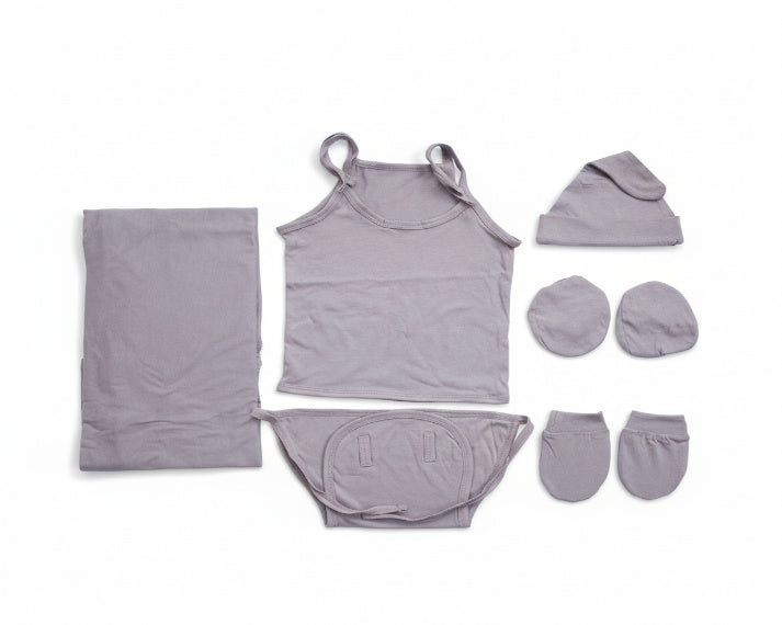 NATURE's 12 - GIFT SET (SHL. LACE) - MUSA LILAC - UNISEX - 0-3 M | LITTLE NATURA
