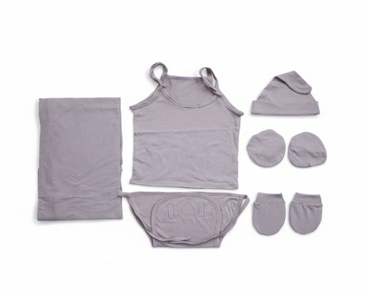 NATURE's 12 - GIFT SET (SHL. LACE) - MUSA LILAC - UNISEX - 0-3 M | LITTLE NATURA
