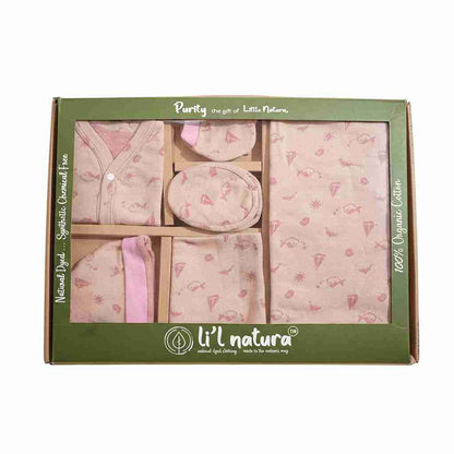 ORIGAMI - GIFT SET (FRONT OPEN) - PINK + MAGENTA - UNISEX - 0-3 M | LITTLE NATURA
