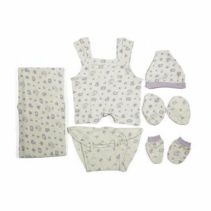 ORIGAMI - GIFT SET (JUMPEE FRILLED) - GREEN + LILAC - GIRL - 0-3 M | LITTLE NATURA