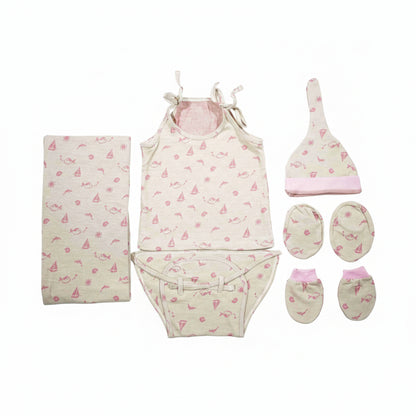 ORIGAMI - GIFT SET (SHL. LACE) - YELLOW + GREEN - UNISEX - 0-3 M | LITTLE NATURA