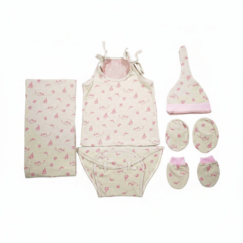 ORIGAMI - GIFT SET (SHL. LACE) - YELLOW + GREEN - UNISEX - 0-3 M | LITTLE NATURA