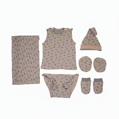 ORIGAMI - GIFT SET (SHL. BUTTON) - PURPLE + GREY - UNISEX - 0-3 M