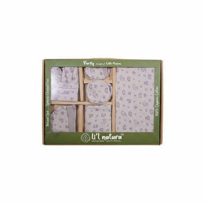 ORIGAMI - GIFT SET (JUMPEE FRILLED) - PURPLE + LILAC - GIRL - 0-3 M | LITTLE NATURA