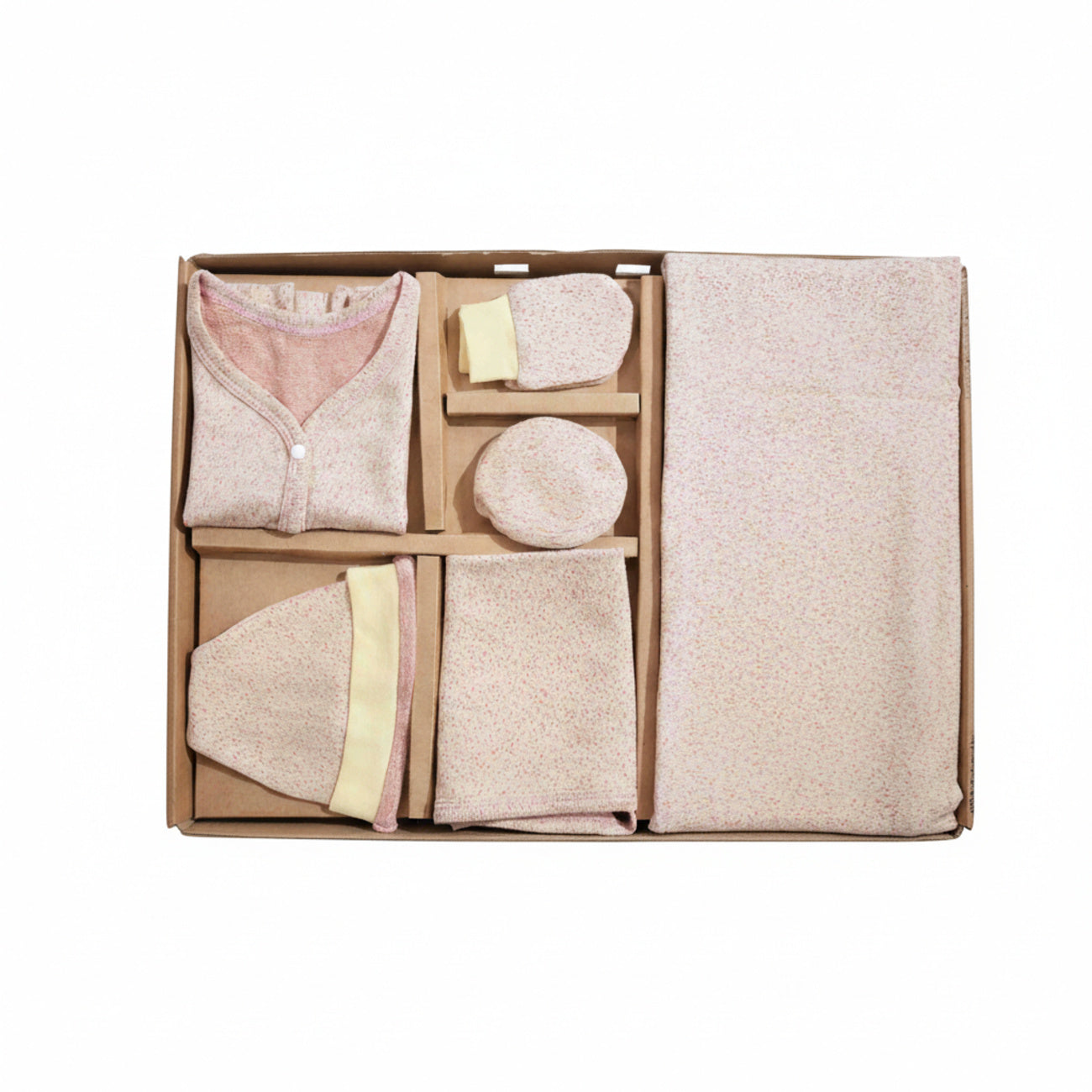 ORIGAMI - GIFT SET (FRONT OPEN) - YELLOW + MAGENTA - UNISEX - 0-3 M