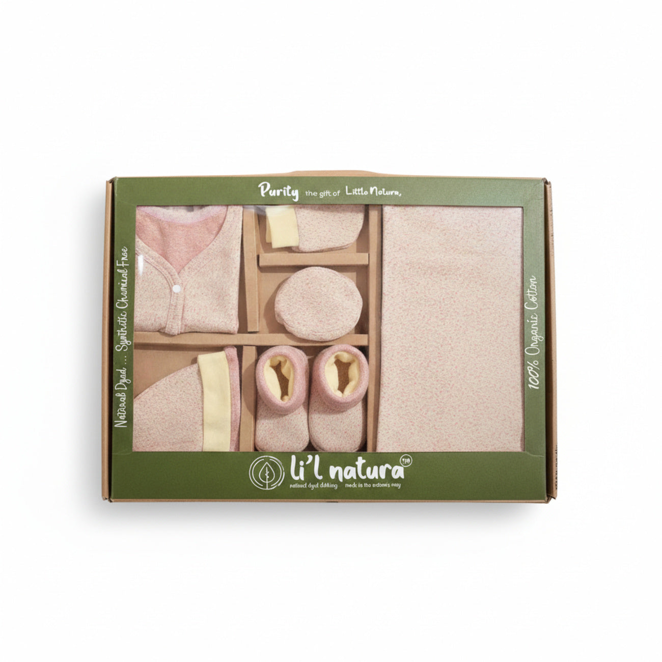 ORIGAMI - GIFT SET (FRONT OPEN) - YELLOW + MAGENTA - UNISEX - 0-3 M