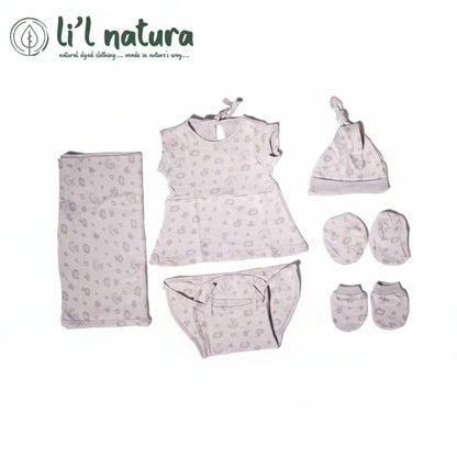 ORIGAMI - GIFT SET (BABY FROCK) - PURPLE + LILAC - GIRL - 0-3 M