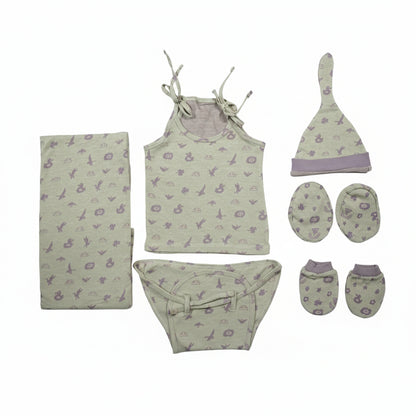 ORIGAMI - GIFT SET (SHL. LACE) - PURPLE + LILAC - UNISEX - 0-3 M | LITTLE NATURA