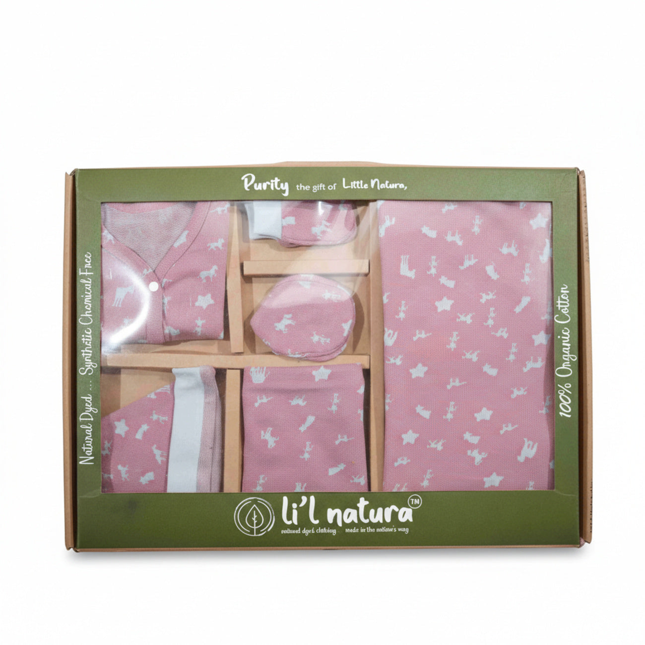 ORIGAMI - GIFT SET (FRONT OPEN) - BLUE + GREY - UNISEX - 0-3 M | LITTLE NATURA