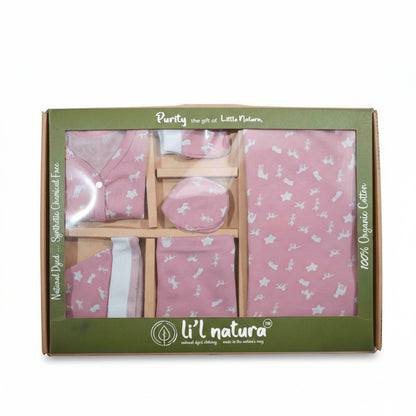 ORIGAMI - GIFT SET (FRONT OPEN) - BLUE + GREY - UNISEX - 0-3 M | LITTLE NATURA