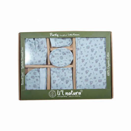 3 ORIGAMI - GIFT SET (JUMPEE FRILLED) - BLUE + PURPLE - GIRL - 0-3 M