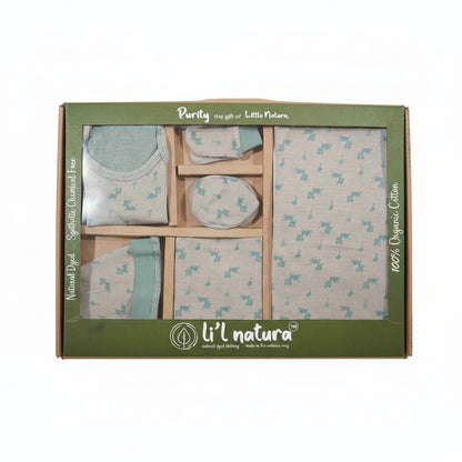 ORIGAMI - GIFT SET (SHL. LACE) - LILAC + GREEN - UNISEX - 0-3 M | LITTLE NATURA