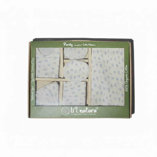 ORIGAMI - GIFT SET (SHL. BUTTON) - PURPLE + GREY - UNISEX - 0-3 M