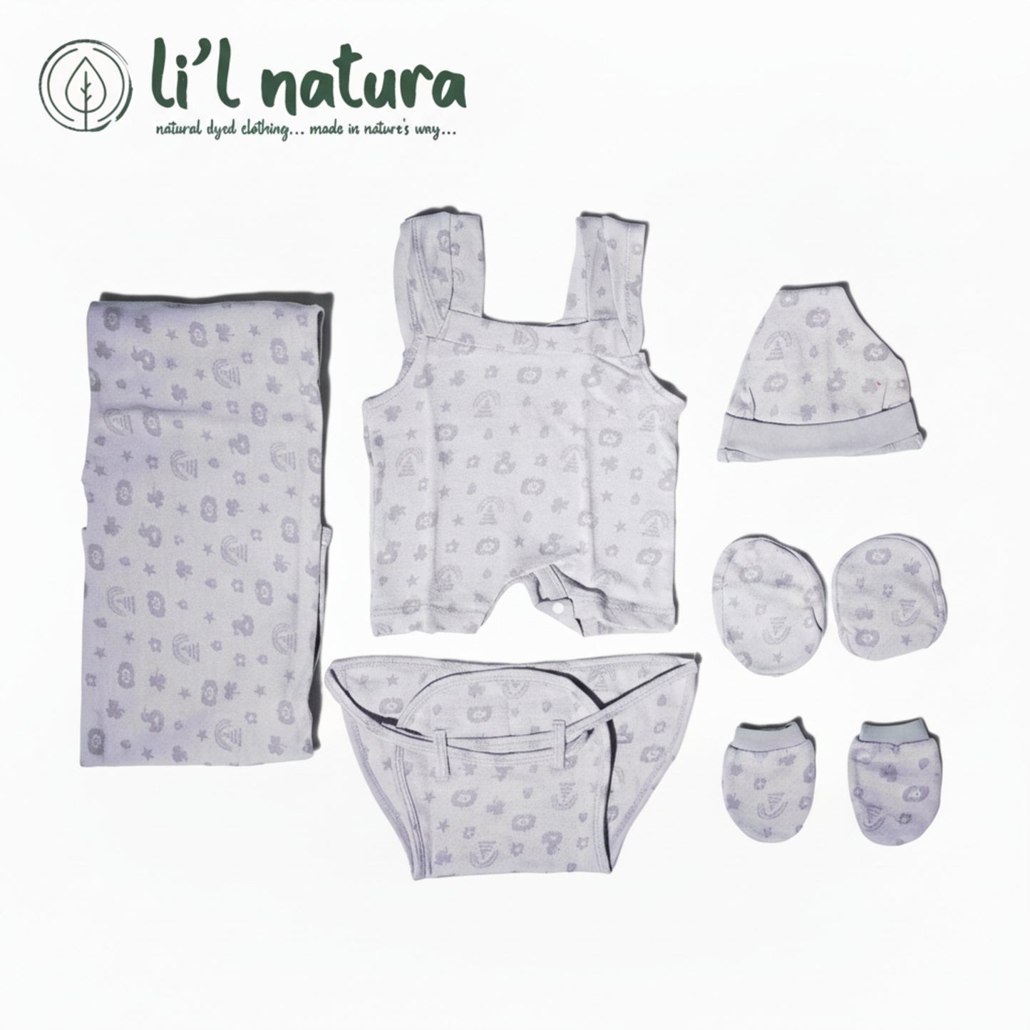 ORIGAMI - GIFT SET (JUMPEE FRILLED) - PINK + LILAC - GIRL - 0-3 M | LITTLE NATURA