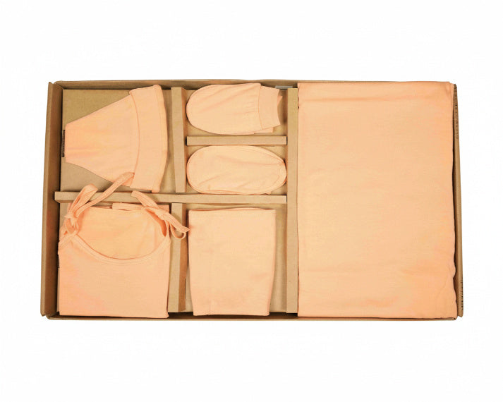 NATURE's 12 - GIFT SET (SHL. LACE) - MARIGOLD ORANGE - UNISEX - 0-3 M