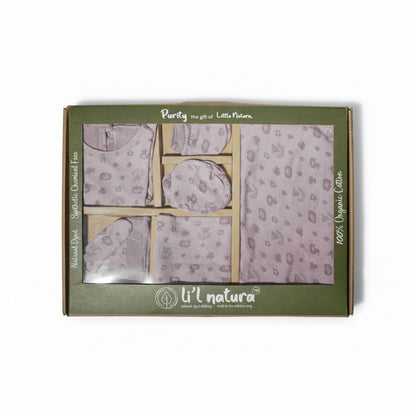 ORIGAMI - GIFT SET (BABY FROCK) - PURPLE + LILAC - GIRL - 0-3 M