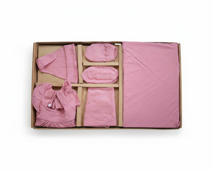 NATURE's 12 - GIFT SET (JUMPEE FRILLED) - RUBIA MAJENTA - GIRL - 0-3 M | LITTLE NATURA