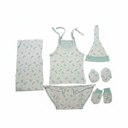 ORIGAMI - GIFT SET (SHL. LACE) - LILAC + GREEN - UNISEX - 0-3 M | LITTLE NATURA
