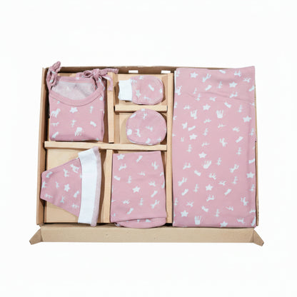ORIGAMI - GIFT SET (SHL. LACE) - MAGENTA + BLUE - UNISEX - 0-3 M | LITTLE NATURA