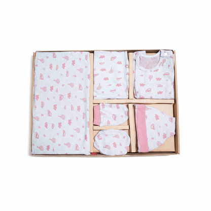 ORIGAMI - GIFT SET (SHL. BUTTON) - BLUE + MAGENTA - UNISEX - 0-3 M