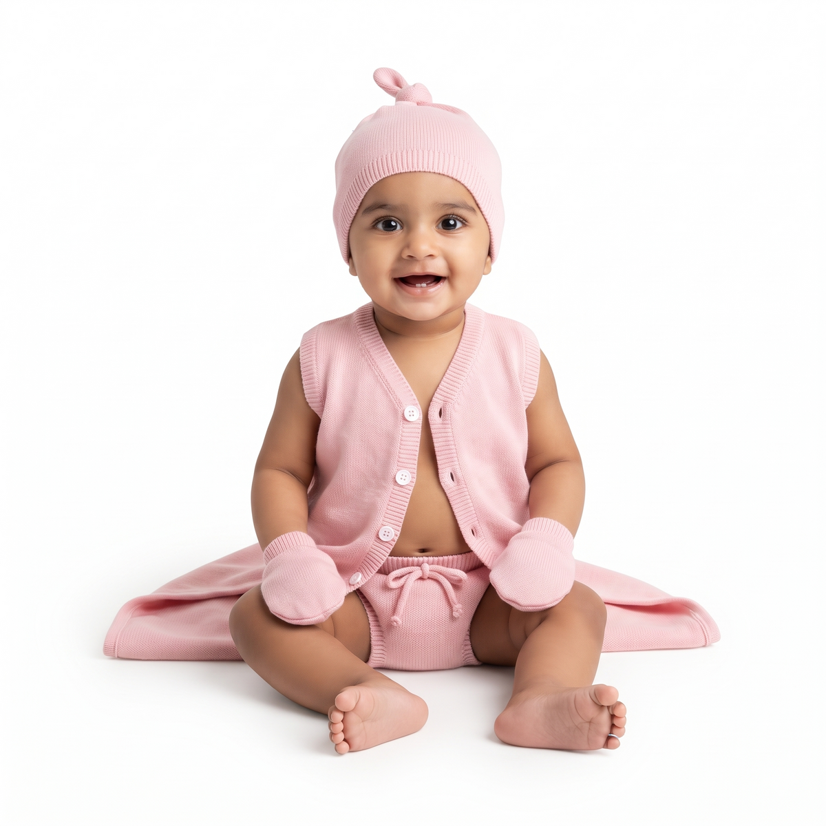 NATURE's 12 - GIFT SET (FRONT OPEN) - RUBIA MAJENTA - UNISEX - 0-3 M | LITTLE NATURA